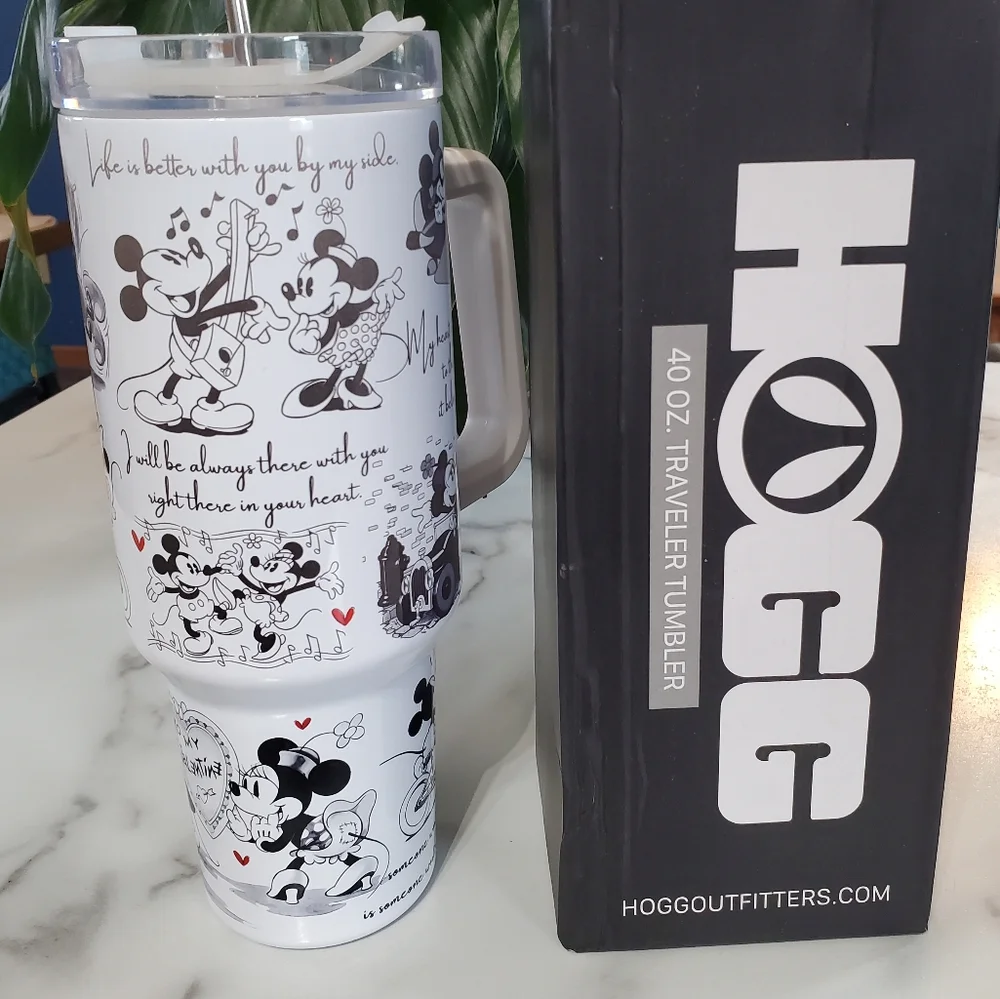 Mickey & Minnie Mouse Life is Better with you by my side 40oz Traveler Tumbler